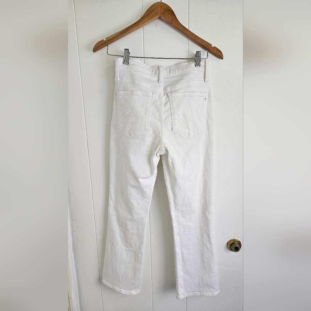 Madewell Cali Demi-Boot Jeans in Pure White Size 26 - Picture 8 of 9